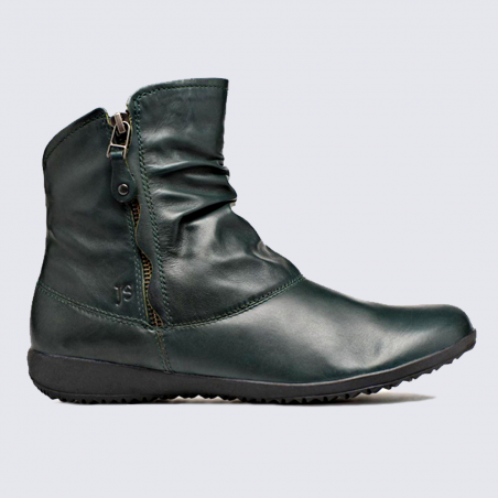 Bottines Josef Seibel, bottines femme en cuir vert Bottines Josef Seibel, bottines femme en cuir vert