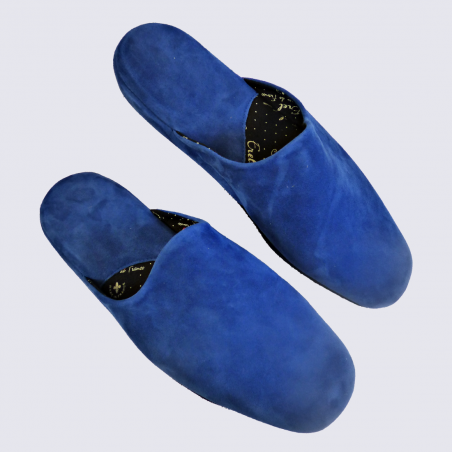 Mules Erel, mules confortables homme bleu