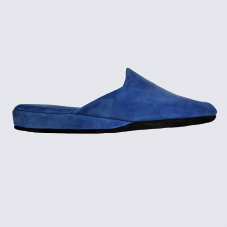 Mules Erel, mules confortables homme bleu