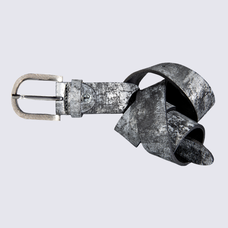 Ceinture Bernd Götz, ceinture tendance femme en cuir noir