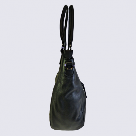 Sac porté épaule Hexagona, sac porté épaule tendance femme noir