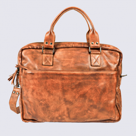 Sac business Bear, sac de travail/ordinateur en cuir cognac Sac business Bear, sac de travail/ordinateur en cuir cognac
