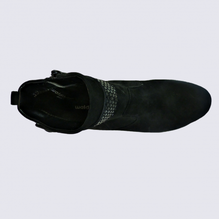 Bottines Waldlaufer, bottines à talons femme en cuir noir Bottines Waldlaufer, bottines à talons femme en cuir noir