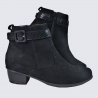 Bottines Waldlaufer, bottines à talons femme en cuir noir Bottines Waldlaufer, bottines à talons femme en cuir noir