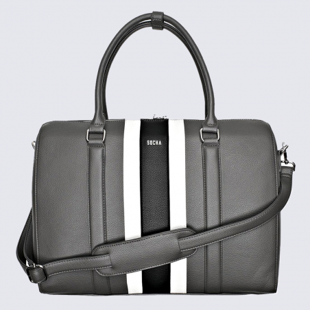 Sac business Socha, sac de travail pour ordinateur 17,3 sportswear femme gris