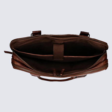 Sac business Bear, sac de travail/ordinateur en cuir brun Sac business Bear, sac de travail/ordinateur en cuir brun