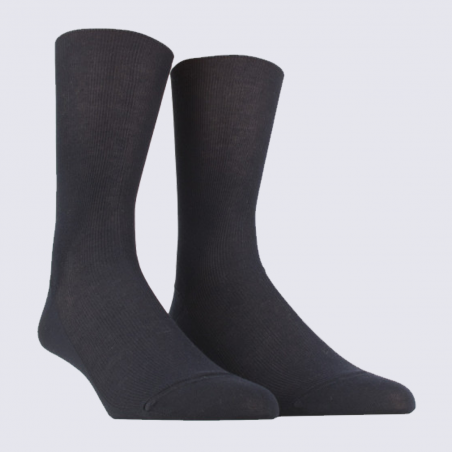 Chaussettes Doré Doré, chaussettes confort homme en coton marine