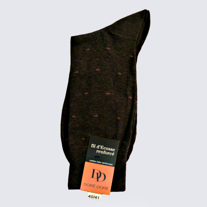 Chaussettes Doré Doré, chaussettes confort homme en fil d'Ecosse gris Chaussettes Doré Doré, chaussettes confort homme en fil d'Ecosse gris
