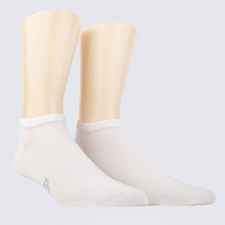 Chaussettes Doré Doré, chaussettes confort homme en coton Egyptien blanc