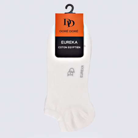 Chaussettes Doré Doré, chaussettes confort homme en coton Egyptien blanc