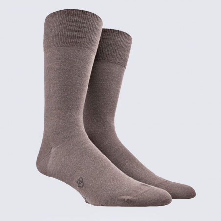 Chaussettes Doré Doré, chaussettes confortables homme en laine et coton grive