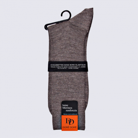 Chaussettes Doré Doré, chaussettes chaudes homme en laine et polyamide loutre