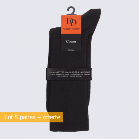 Lot de chaussettes Doré Doré, lot de chaussettes femme en coton noir