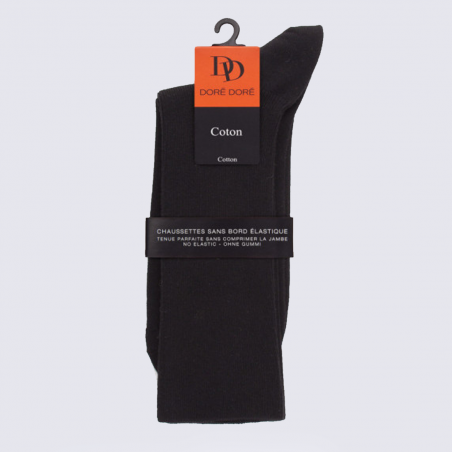 Chaussettes Doré Doré, chaussettes femme en coton noir