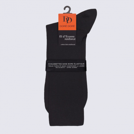 Chaussettes Doré Doré, chaussettes femme en coton noir