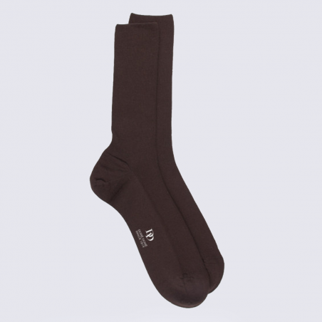 Chaussettes Doré Doré, chaussettes en laine Mérinos marron foncé sénégal