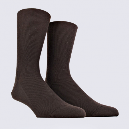 Chaussettes Doré Doré, chaussettes en laine Mérinos marron foncé sénégal