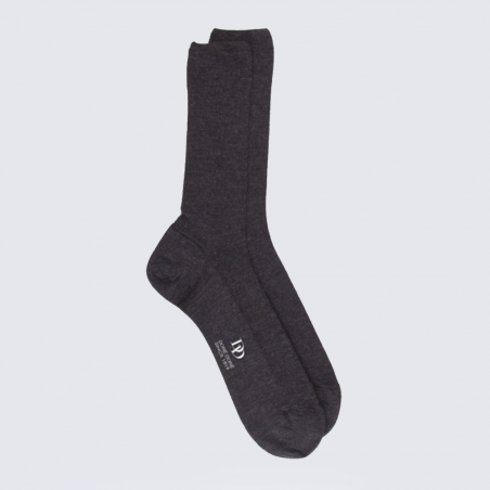 Chaussettes Doré Doré, chaussettes chaudes homme en laine Mérinos anthracite