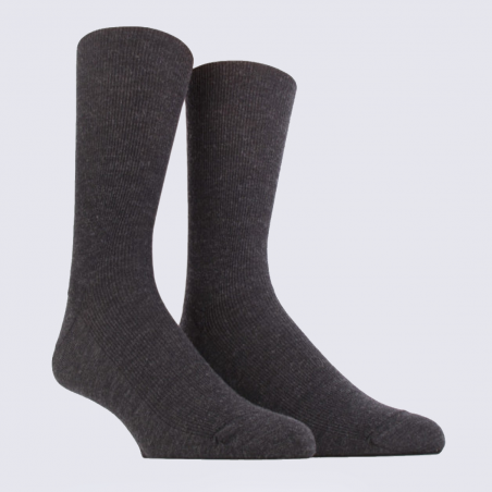 Chaussettes Doré Doré, chaussettes chaudes homme en laine Mérinos anthracite