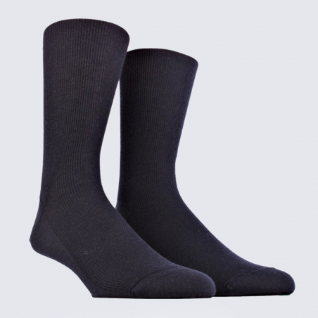 Chaussettes Doré Doré, chaussettes homme en laine Mérinos marine