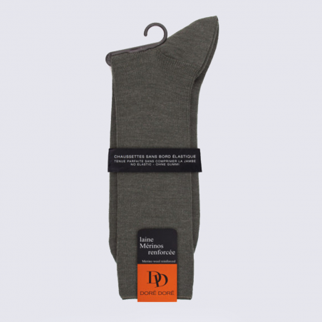 Chaussettes Doré Doré, chaussettes homme en laine Mérinos thuya