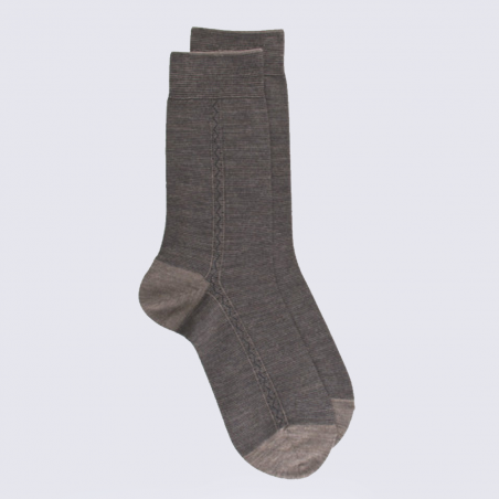 Chaussettes Doré Doré, chaussettes chaudes homme en laine Mérinos loutre