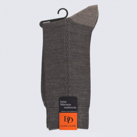 Chaussettes Doré Doré, chaussettes chaudes homme en laine Mérinos loutre