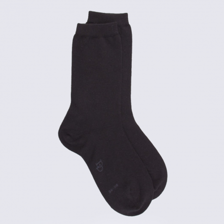 Chaussettes Doré Doré, chaussettes femme en cachemire et coton noir