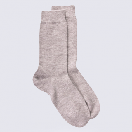 Chaussettes Doré Doré, chaussettes femme en laine Angora beige mouton