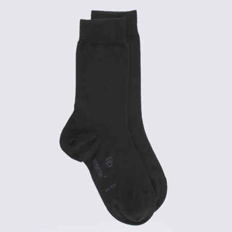 Chaussettes Doré Doré, chaussettes femme en laine et coton noir