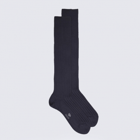 Chaussettes Doré Doré, chaussettes homme en laine Mérinos et coton marine