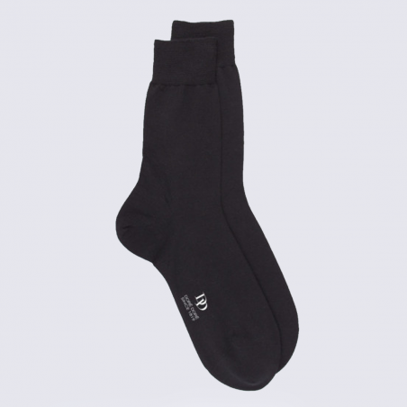 Chaussettes Doré Doré, chaussettes homme en laine Mérinos noir