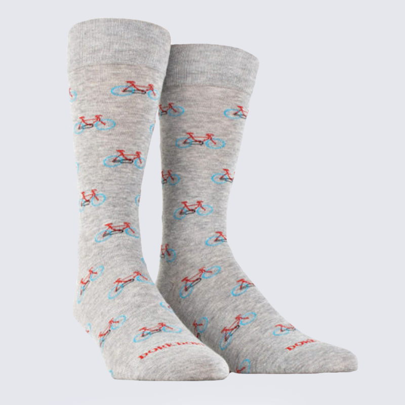 Chaussettes homme en laine à motif de Noël - Gris Bourrasque | Doré Doré