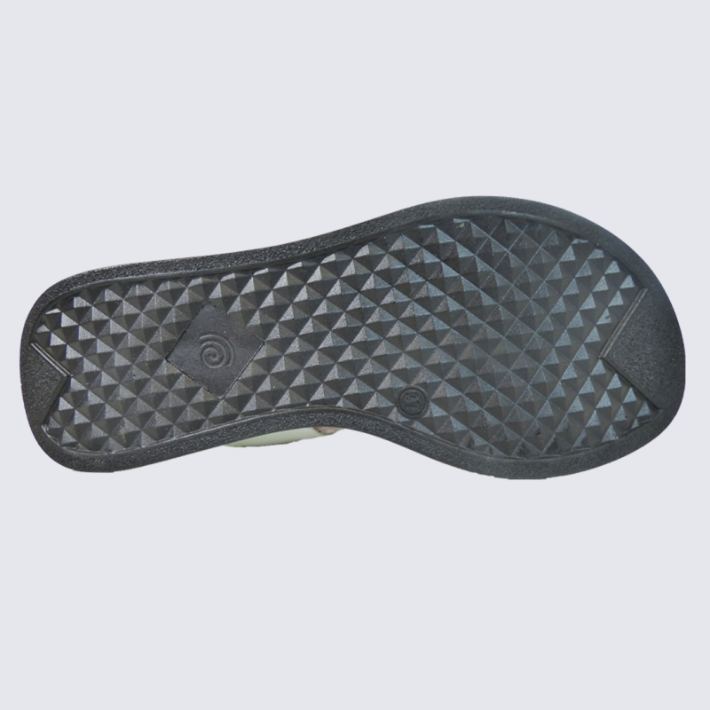 Mules Vital, mules compensées tendances femme en cuir fleurs blanc