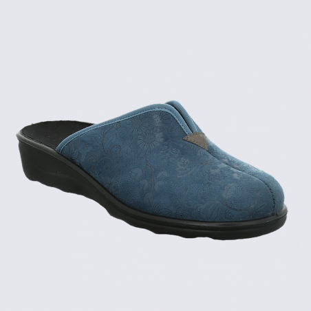 Mules Westland by Josef Seibel, mules hiver fleurs femme bleu