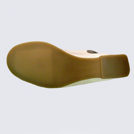 Nu-pieds Ara, nu-pieds à talon femme en cuir lisse blanc cassé Nu-pieds Ara, nu-pieds à talon femme en cuir lisse blanc cassé