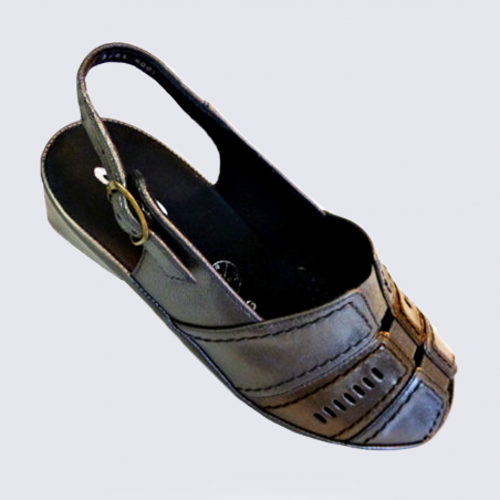 Nu-pieds Ara, sandales tendance femme en cuir lisse bronze