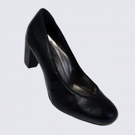 Escarpins Ara, escarpins confortables femme en cuir noir