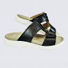 Mules Ara, mules semelle amovible femme en cuir lisse noir Mules Ara, mules semelle amovible femme en cuir lisse noir
