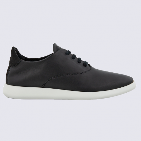 Baskets Ecco, baskets tendances femme en cuir nubuck noir