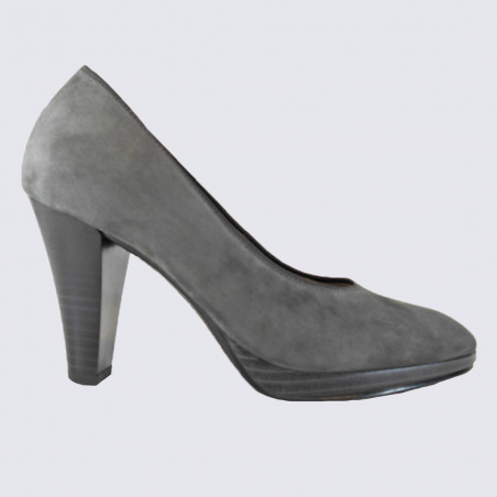 Escarpins Ara, escarpins tendances femme en cuir Nubuck gris