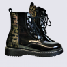 Bottines Bellamy, bottines à lacets filles en cuir noir Bottines Bellamy, bottines à lacets filles en cuir noir
