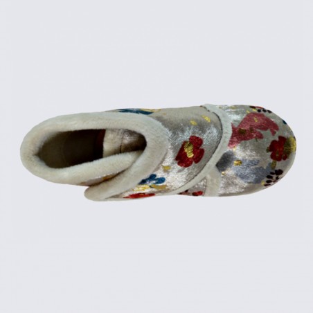 Chaussons Bellamy, chaussons à velcros motif lapin bébé fille beige Chaussons Bellamy, chaussons à velcros motif lapin bébé fille beige