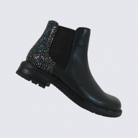 Bottines fille cuir Noir Bellamy Tendance à glissière