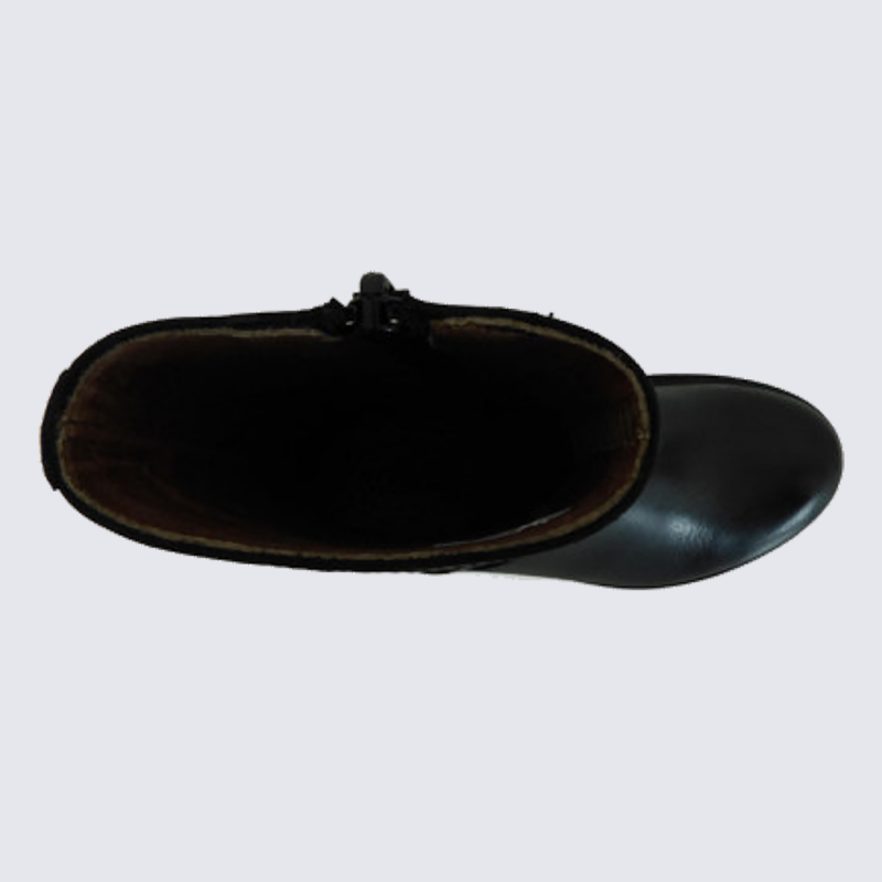 Bottes fille en cuir Noir Bellamy Tendance glissi re Igert