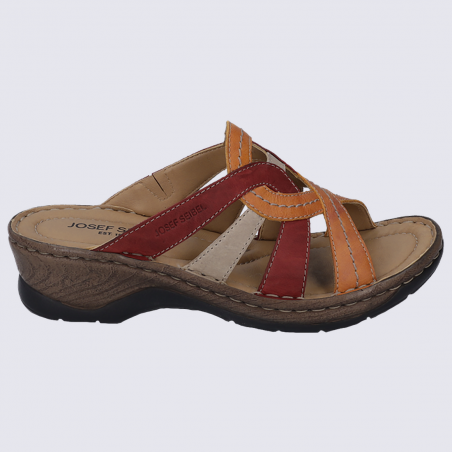 Mules été Femme En Cuir | Sabots Ouverts Confortables, Semelle Antidérapante, Fabrication Espagnole
