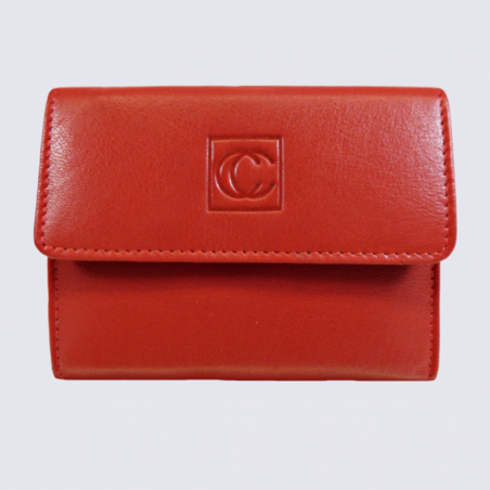 Porte monnaie Clara Campbell, porte monnaie femme en cuir rouge Porte monnaie Clara Campbell, porte monnaie femme en cuir rouge