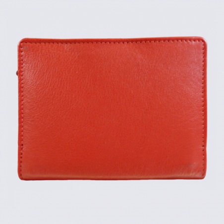 Porte monnaie Clara Campbell, porte monnaie femme en cuir rouge Porte monnaie Clara Campbell, porte monnaie femme en cuir rouge
