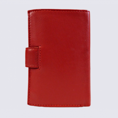 Porte Feuille Clara Campbell, porte feuille tendance femme en cuir rouge