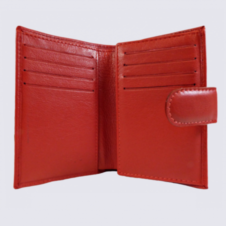 Porte Feuille Clara Campbell, porte feuille tendance femme en cuir rouge Porte Feuille Clara Campbell, porte feuille tendance femme en cuir rouge